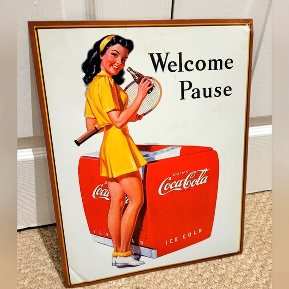 Vintage Coca-Cola tin sign - Picture 2 of 9